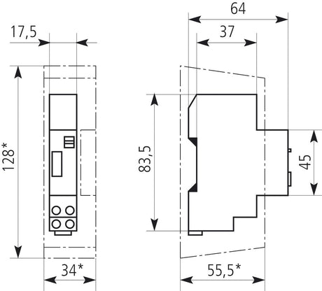 Treppenlichtzeitschalter                          TLZ REG mech 230VAC