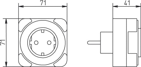 Steckdosenschaltuhr IP20                          Tage analog 230V 16A