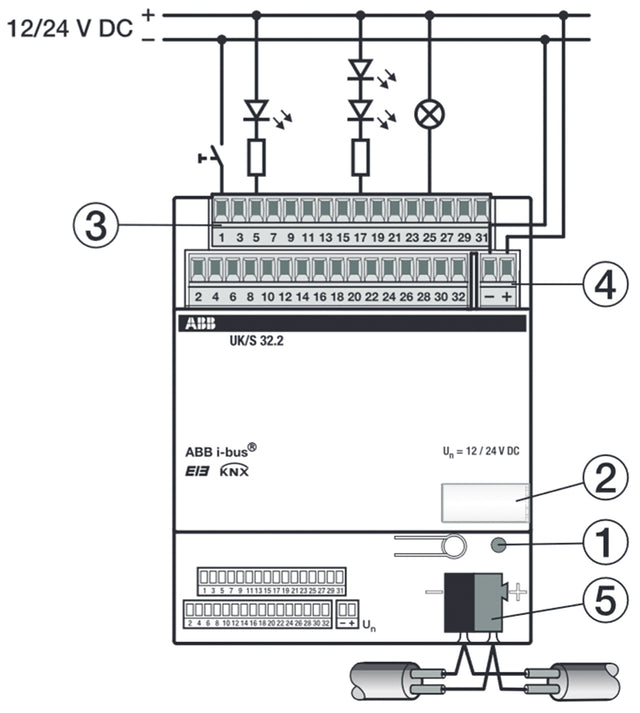 Kombi I/O Gerät KNX                               REG 32Eing 32Ausg LED