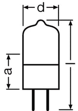 OSRAM Projektionslampe 150W GX6,35 230V 64502 150W 230V GX6,35 FS1 Halogen