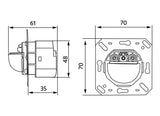 Bewegungsmelder UP 0-180°                         110-240V glz IP20 2300W