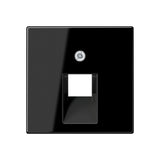 JUNG Zentralplatte UAE/IAE 1f sw A 569-1 PLU SW Schraubbef
