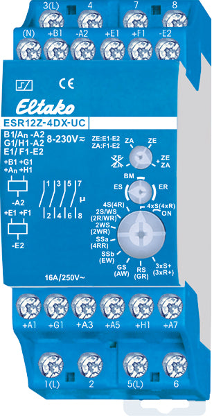 Installationsrelais 2TE                           elektr REG 4S 8-230V/UC