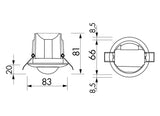 Bewegungsmelder UP 360°                           110-240V rws glz IP23