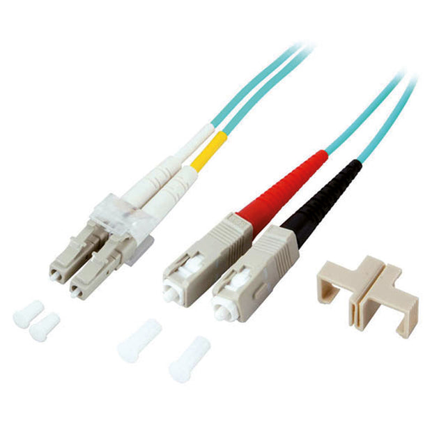 LWL-Patchkabel LC-D/SC-D                          50/125 OM3 2m tk