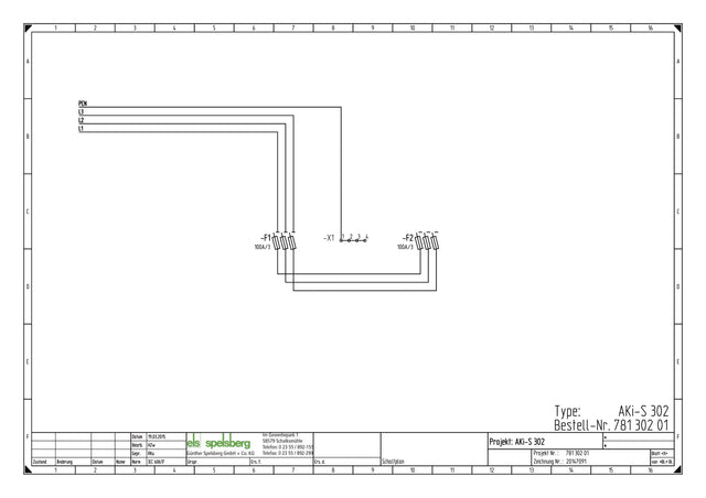 Sicherungsgehäuse 100A                            IP65 NH-Sich uni Kst
