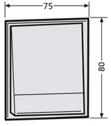 Tastenmodul 1RT                                   ws 75x80mm