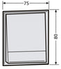 Tastenmodul 1RT                                   ws 75x80mm
