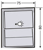 Tastenmodul 1RT                                   ws 75x80mm