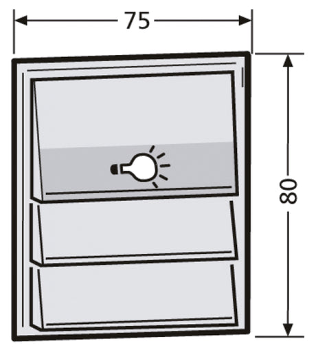 Tastenmodul 2RT                                   ws 75x80mm