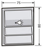 Tastenmodul 2RT                                   ws 75x80mm