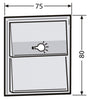 Tastenmodul 1RT                                   gr 75x80mm