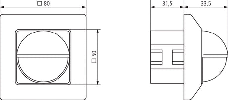 Bewegungsmelder UP 200°                           230V ws glz IP40 400W