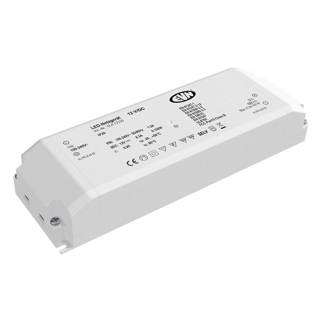 EVN LED-Trafo 0,1-100W 12V IP20 Kstgeh SLK12100 stat 184x60x32mm