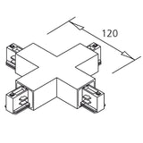 3-Phasen Classic X-Verbinder schwarz - Beleuchtung