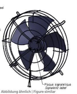 Belüftungseinheit für Silensys Gr. XL EC, 230V-1Ph-50/60Hz, Flügel 500 mm
