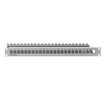 RUTENBECK Modulträger 1HE 24Ports Schirm PP-UM A-24/1 RAL7035 44x483x108mm