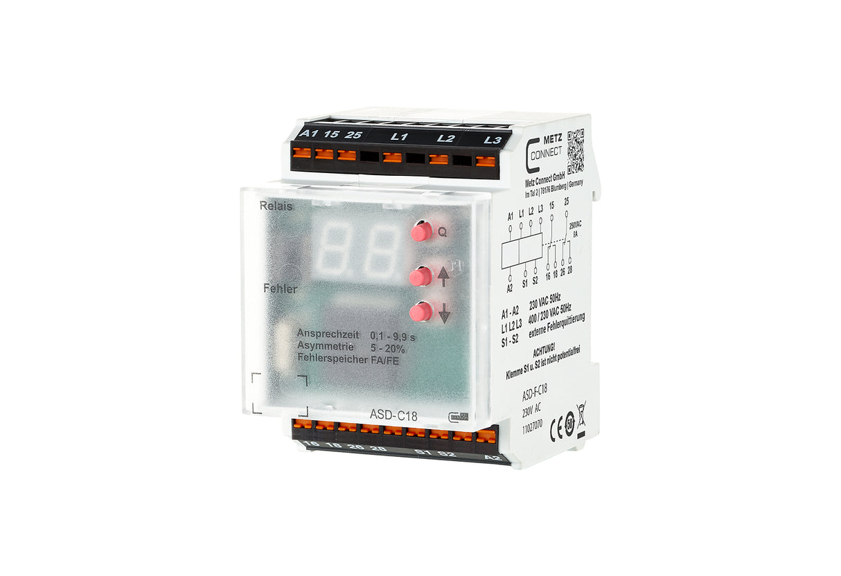METZ CONNECT Phasenwächter AC 400V 11027070 min.Ansp=0,1s max.Ansp=9,9s
