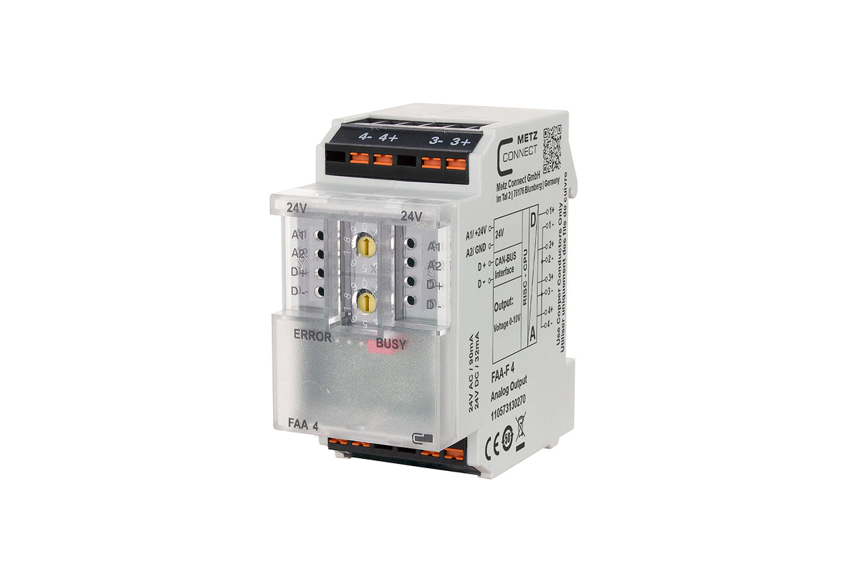 METZ CONNECT Analogaktor CAN-Bus REG 2TE 110573130270 Basismodul 5mA 0-10V 4Ausg