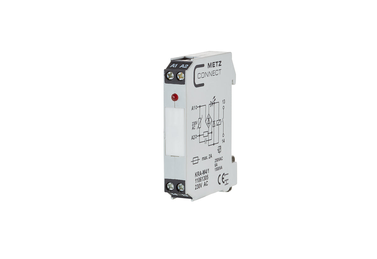 METZ CONNECT Schaltrelais 230V/AC 1S 11061305 IP20 12,2x61,4x26,2mm Schraub