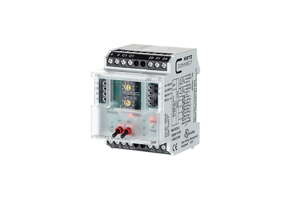 METZ CONNECT Kombi I/O Gerät REG 4Eing 1108331326 Handbedien LED