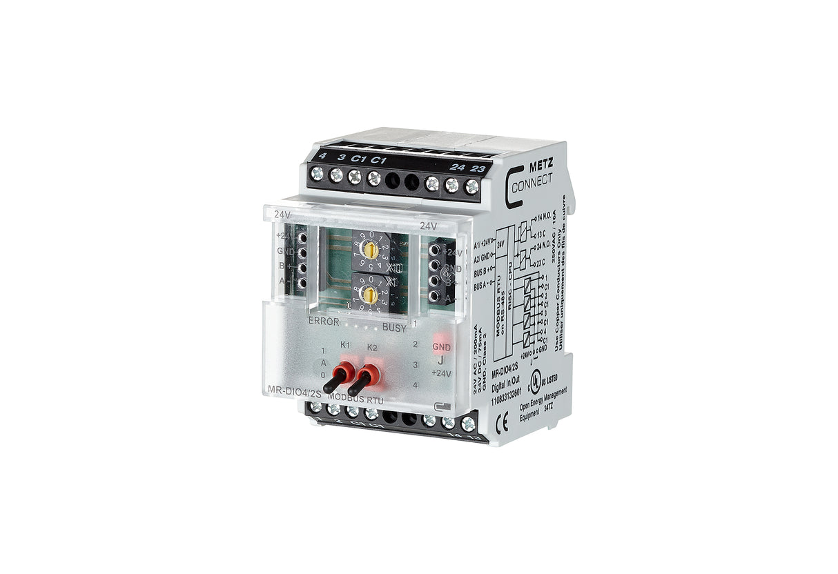 METZ CONNECT Kombi I/O Gerät Modbus REG 110833132601 4Eing Handbedien LED