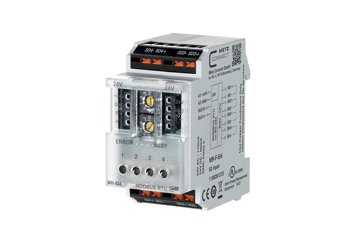 METZ CONNECT Binäreingang Modbus REG 2TE 1108391370 LED 4f