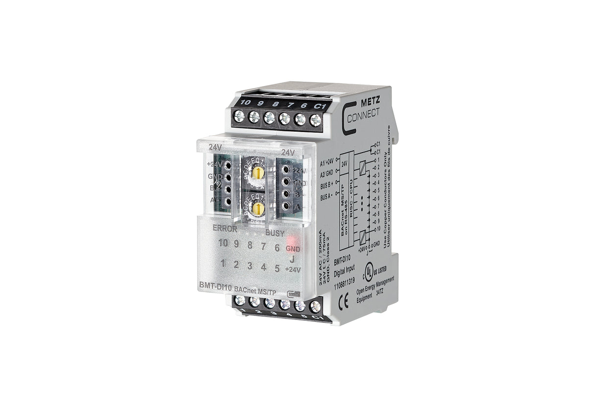 METZ CONNECT Kombi I/O Gerät BACnet REG 1108811319 10Eing LED