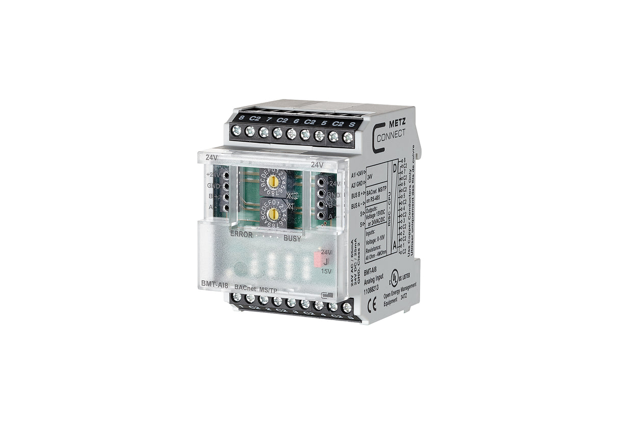 METZ CONNECT Kombi I/O Gerät BACnet REG 11088213 8Eing LED