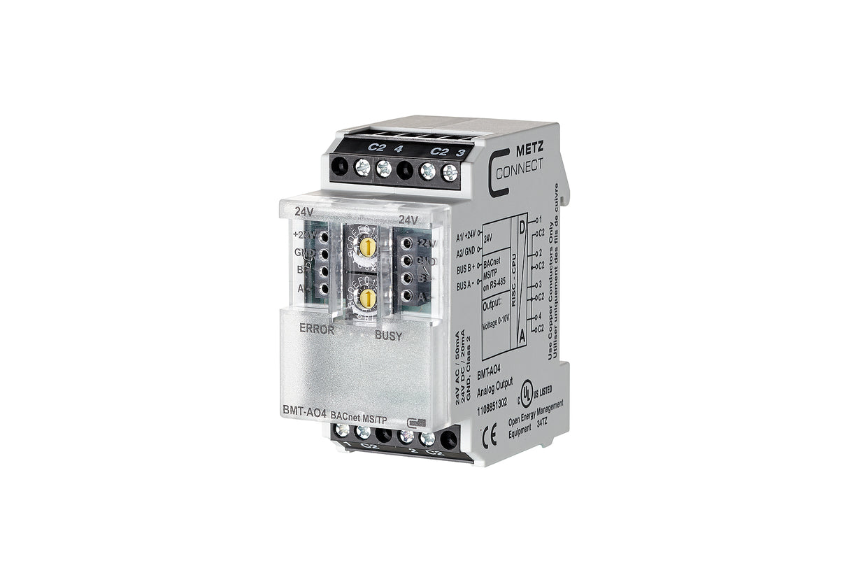 METZ CONNECT Kombi I/O Gerät BACnet REG 1108851302 LED