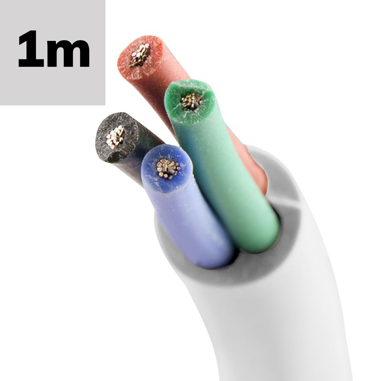 Kabel RGB Meterware 4-polig 0,50mm² SIHF Silikonmantel AWG20