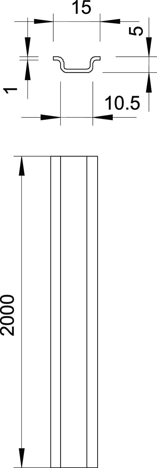BETTERMANN Tragschiene ST TS15 L2000mm 46277 GTP