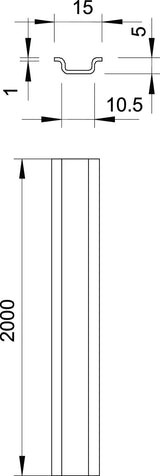 BETTERMANN Tragschiene ST TS15 L2000mm 46277 GTP