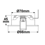 LED Downlight 8W Glas seitlich abstrahlend warmweiß - Beleuchtung