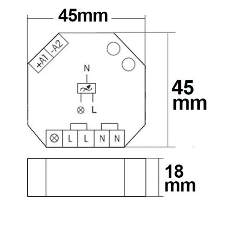 Universal-Push Dimmer Eltako für dimmbare 230V Leuchtmittel/Trafos 400VA - Beleuchtung
