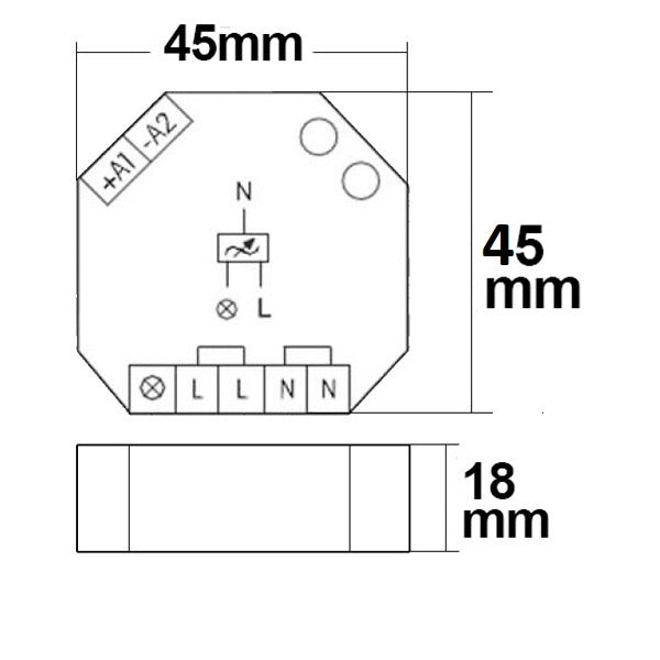Universal-Push Dimmer Eltako für dimmbare 230V Leuchtmittel/Trafos 400VA - Beleuchtung