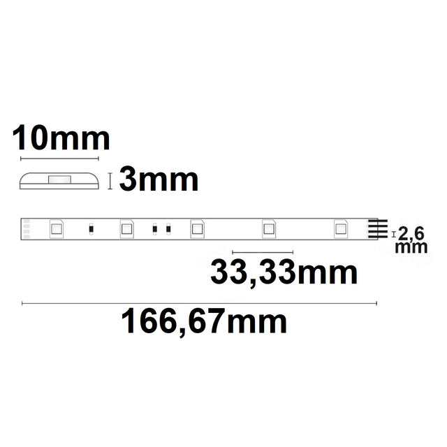 LED SIL-RGB Flexband 24V DC 7,2W IP66 5m Rolle 30 LED/m - Beleuchtung