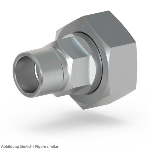 Rotalockadapter   3/4"-16 x 12mm löt gerade, Mutter SW22, ohne Dichtung