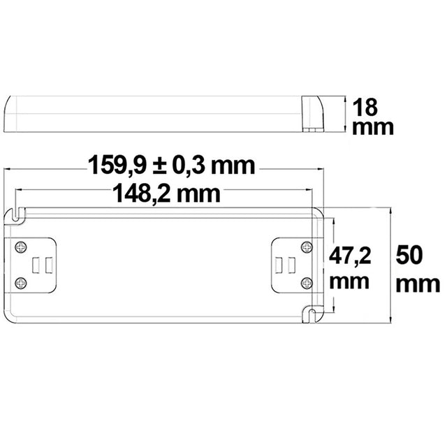 LED Trafo 24V/DC 0-30W ultraflach SELV - Beleuchtung