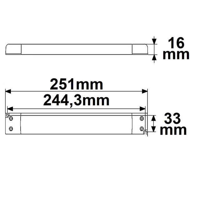 LED Trafo 12V/DC 0-30W ultraslim SELV - Beleuchtung