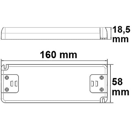LED Trafo 24V/DC 0-50W ultraflach SELV - Beleuchtung
