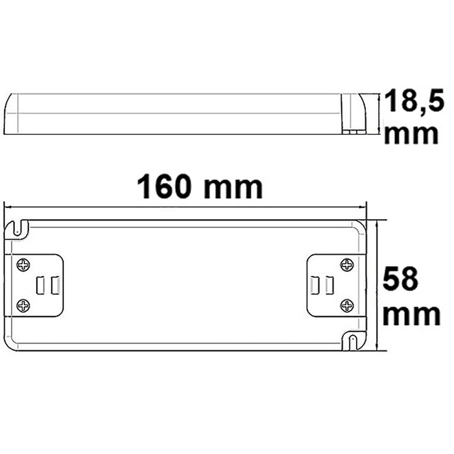 LED Trafo 24V/DC 0-50W ultraflach SELV - Beleuchtung