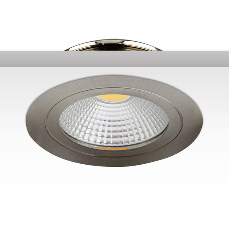 LED Einbaustrahler COB mit Reflektor 5W 60° nickel geb. warmweiß - Beleuchtung