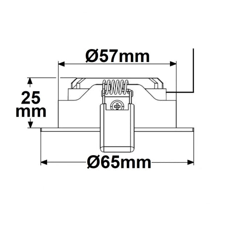 LED Einbaustrahler COB mit Reflektor 5W 60° nickel geb. warmweiß - Beleuchtung