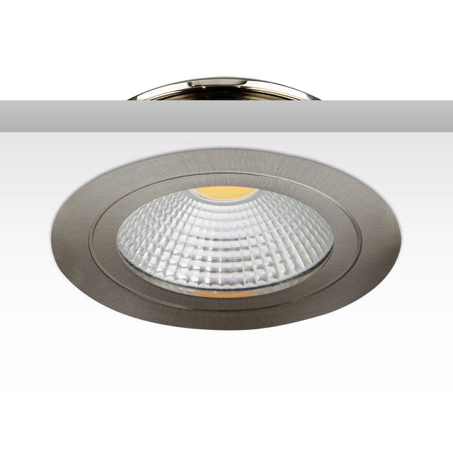 LED Möbel-Einbaustrahler COB mit Reflektor 3W 60° nickel geb. warmweiß - Beleuchtung