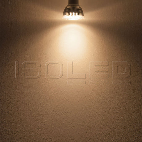 Isoled GU10 LED Strahler 6W GLAS-COB 70° warmweiß dimmbar