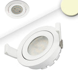 Bessere Farbwiedergabe durch CRI >82, Prismatische Abdeckung, externer steckbarer Trafo: 85x40x26mm (180mA/9-24V DC),