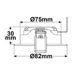 LED Einbaustrahler silber 8W SMD 120° rund warmweiß dimmbar - Beleuchtung