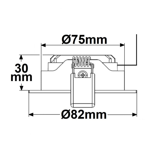 LED Einbaustrahler silber 8W SMD 120° rund warmweiß dimmbar - Beleuchtung