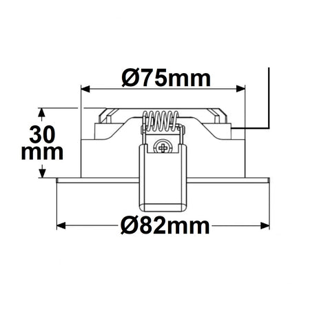 LED Einbaustrahler silber 8W 72° rund warmweiß dimmbar - Beleuchtung